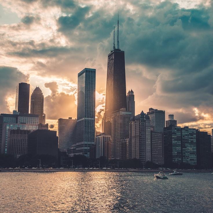 City skyline in Milan, Italy